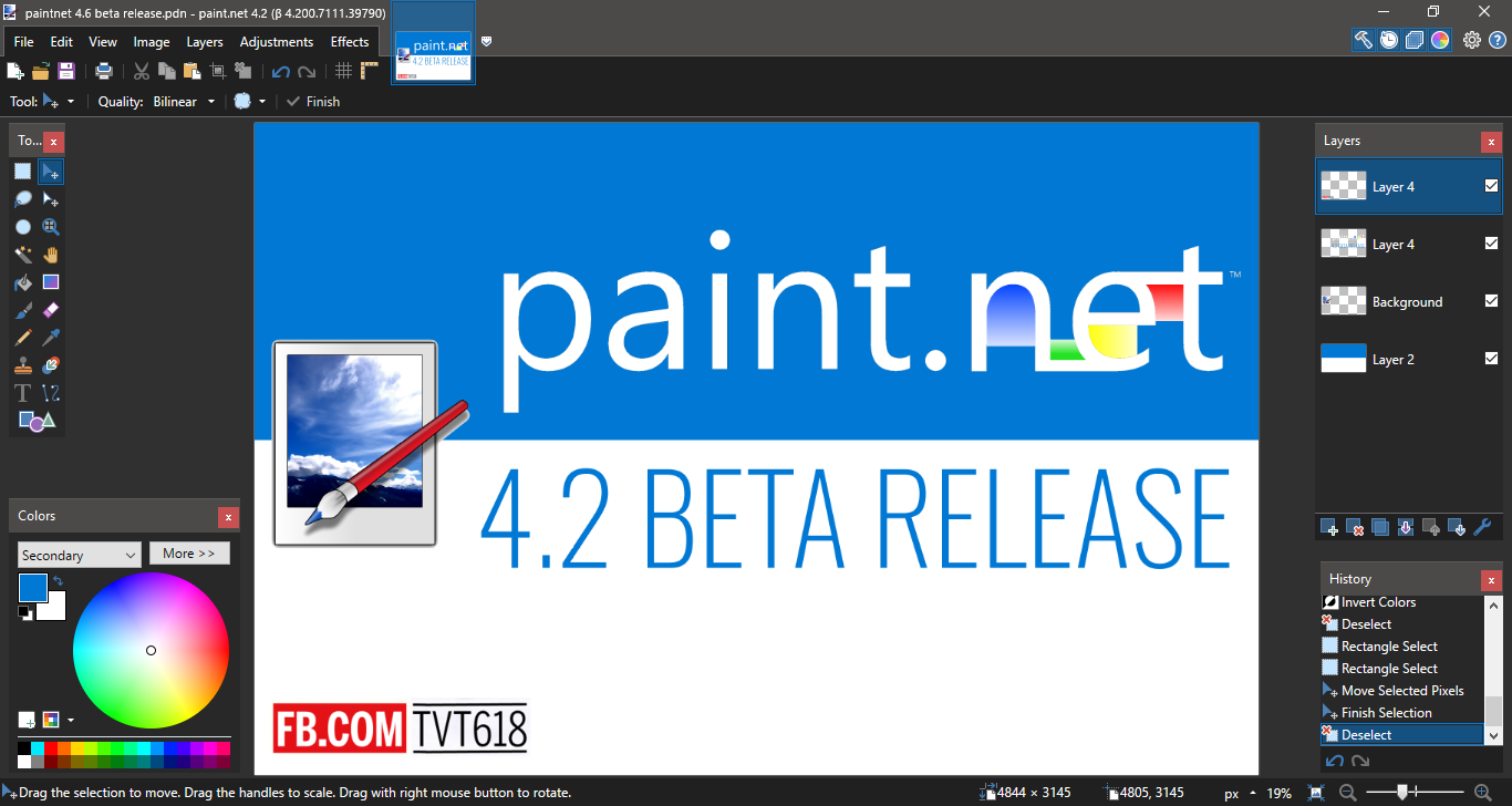 Phần mềm chỉnh sửa ảnh miễn phí Paint.NET 4.2 Beta đã phát hành với nhiều  thay đổi và cải tiến mới - Linux Team Việt Nam